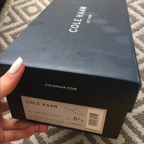 Suede Open Toe Mule - Picture 6 of 8